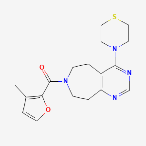 7-(3-methyl-2-furoyl)-4-thiomorpholin-4-yl-6,7,8,9-tetrahydro-5H-pyrimido[4,5-d]azepine