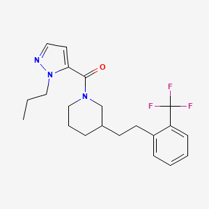 1-[(1-propyl-1H-pyrazol-5-yl)carbonyl]-3-{2-[2-(trifluoromethyl)phenyl]ethyl}piperidine