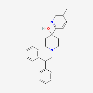 molecular formula C25H28N2O B5426118 1-(2,2-diphenylethyl)-4-(5-methylpyridin-2-yl)piperidin-4-ol 