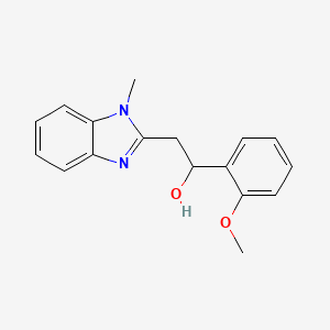 1-(2-methoxyphenyl)-2-(1-methyl-1H-benzimidazol-2-yl)ethanol