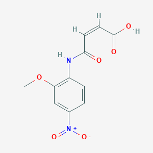 molecular formula C11H10N2O6 B5426157 4-[(2-methoxy-4-nitrophenyl)amino]-4-oxo-2-butenoic acid 