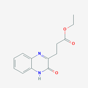 molecular formula C13H14N2O3 B5426169 Ethyl 3-(1,2-dihydro-2-oxoquinoxalin-3-yl)propanoate 