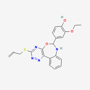 4-[3-(Allylsulfanyl)-6,7-dihydro[1,2,4]triazino[5,6-D][3,1]benzoxazepin-6-YL]-2-ethoxyphenol