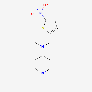 N,1-dimethyl-N-[(5-nitrothiophen-2-yl)methyl]piperidin-4-amine