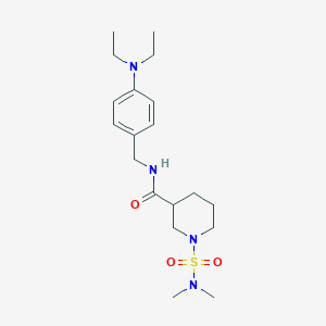 N-[4-(diethylamino)benzyl]-1-[(dimethylamino)sulfonyl]-3-piperidinecarboxamide