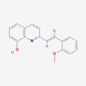 molecular formula C18H15NO2 B5426207 2-[(E)-2-(2-methoxyphenyl)ethenyl]quinolin-8-ol 