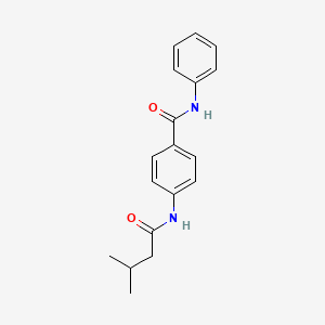 4-[(3-methylbutanoyl)amino]-N-phenylbenzamide