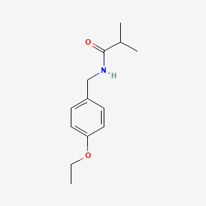 molecular formula C13H19NO2 B5426299 N-(4-ethoxybenzyl)-2-methylpropanamide 