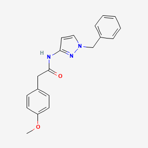 molecular formula C19H19N3O2 B5426314 N-(1-benzylpyrazol-3-yl)-2-(4-methoxyphenyl)acetamide 