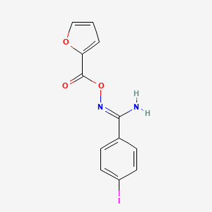 molecular formula C12H9IN2O3 B5426326 [(Z)-[amino-(4-iodophenyl)methylidene]amino] furan-2-carboxylate 