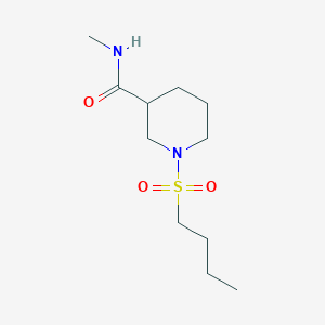 molecular formula C11H22N2O3S B5426338 1-(butylsulfonyl)-N-methyl-3-piperidinecarboxamide 