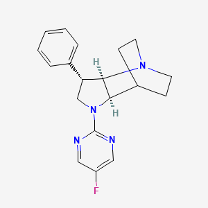 (2R*,3S*,6R*)-5-(5-fluoro-2-pyrimidinyl)-3-phenyl-1,5-diazatricyclo[5.2.2.0~2,6~]undecane