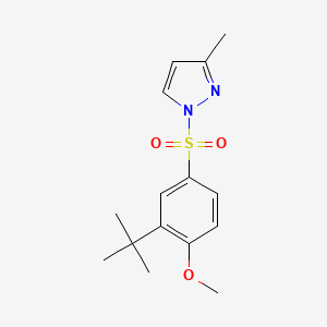 1-[(3-tert-butyl-4-methoxyphenyl)sulfonyl]-3-methyl-1H-pyrazole