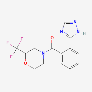 4-[2-(1H-1,2,4-triazol-3-yl)benzoyl]-2-(trifluoromethyl)morpholine