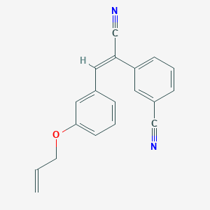 molecular formula C19H14N2O B5426487 3-{(E)-1-cyano-2-[3-(prop-2-en-1-yloxy)phenyl]ethenyl}benzonitrile 