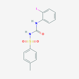 molecular formula C14H13IN2O3S B5426525 N-{[(2-iodophenyl)amino]carbonyl}-4-methylbenzenesulfonamide 