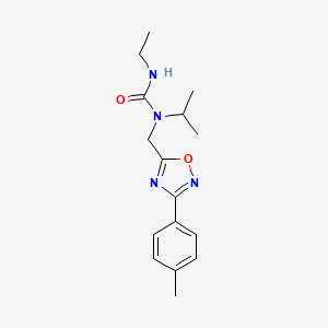 3-Ethyl-1-{[3-(4-methylphenyl)-1,2,4-oxadiazol-5-YL]methyl}-1-(propan-2-YL)urea