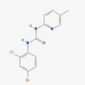 molecular formula C13H11BrClN3O B5426565 1-(4-Bromo-2-chlorophenyl)-3-(5-methylpyridin-2-yl)urea 