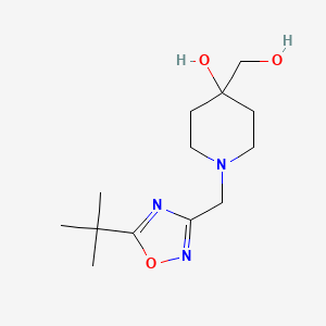 1-[(5-tert-butyl-1,2,4-oxadiazol-3-yl)methyl]-4-(hydroxymethyl)piperidin-4-ol