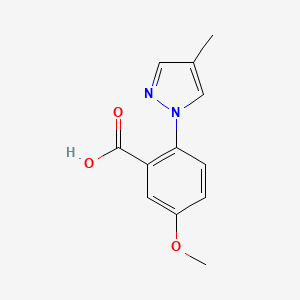 5-methoxy-2-(4-methyl-1H-pyrazol-1-yl)benzoic acid