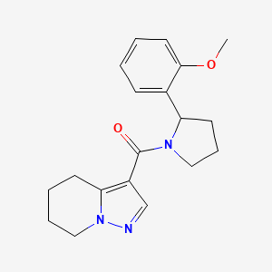 3-{[2-(2-methoxyphenyl)pyrrolidin-1-yl]carbonyl}-4,5,6,7-tetrahydropyrazolo[1,5-a]pyridine