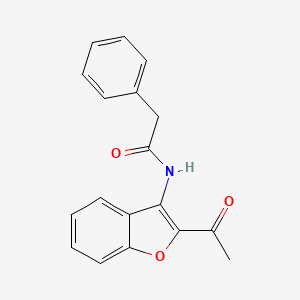 N-(2-Acetyl-benzofuran-3-yl)-2-phenyl-acetamide