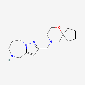 2-(6-oxa-9-azaspiro[4.5]dec-9-ylmethyl)-5,6,7,8-tetrahydro-4H-pyrazolo[1,5-a][1,4]diazepine