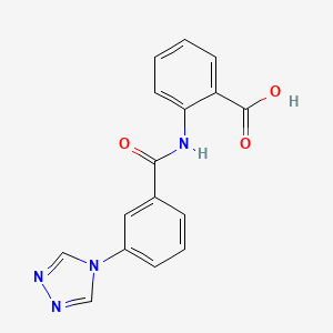 2-{[3-(4H-1,2,4-triazol-4-yl)benzoyl]amino}benzoic acid