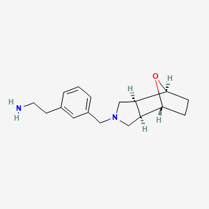 molecular formula C17H24N2O B5426676 (2-{3-[rel-(1R,2R,6S,7S)-10-oxa-4-azatricyclo[5.2.1.0~2,6~]dec-4-ylmethyl]phenyl}ethyl)amine dihydrochloride 