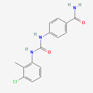 4-{[(3-CHLORO-2-METHYLANILINO)CARBONYL]AMINO}BENZAMIDE