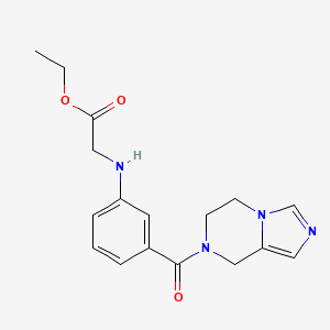 ethyl N-[3-(5,6-dihydroimidazo[1,5-a]pyrazin-7(8H)-ylcarbonyl)phenyl]glycinate