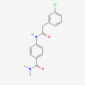 4-{[(3-chlorophenyl)acetyl]amino}-N,N-dimethylbenzamide