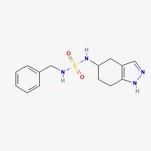 molecular formula C14H18N4O2S B5428125 N-benzyl-N'-(4,5,6,7-tetrahydro-1H-indazol-5-yl)sulfamide 