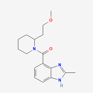 molecular formula C17H23N3O2 B5428346 4-{[2-(2-methoxyethyl)piperidin-1-yl]carbonyl}-2-methyl-1H-benzimidazole 