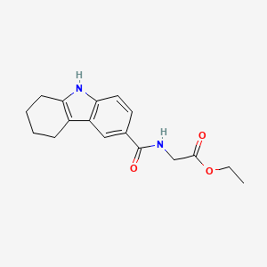 molecular formula C17H20N2O3 B5428369 ethyl 2-[(2,3,4,9-tetrahydro-1H-carbazol-6-ylcarbonyl)amino]acetate 