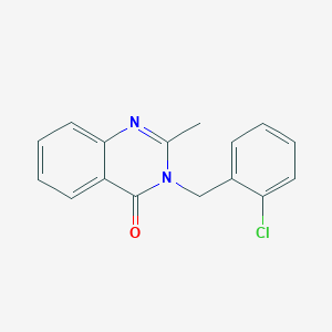 molecular formula C16H13ClN2O B5428382 3-(2-chlorobenzyl)-2-methyl-4(3H)-quinazolinone 