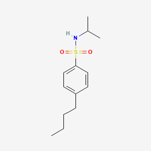 molecular formula C13H21NO2S B5428394 4-BUTYL-N-(PROPAN-2-YL)BENZENE-1-SULFONAMIDE 