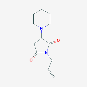 molecular formula C12H18N2O2 B5428477 1-allyl-3-(1-piperidinyl)-2,5-pyrrolidinedione 