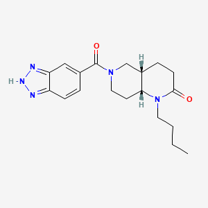 molecular formula C19H25N5O2 B5428478 (4aS*,8aR*)-6-(1H-1,2,3-benzotriazol-5-ylcarbonyl)-1-butyloctahydro-1,6-naphthyridin-2(1H)-one 