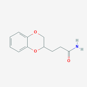 molecular formula C11H13NO3 B5428497 3-(2,3-Dihydro-1,4-benzodioxin-3-yl)propanamide 