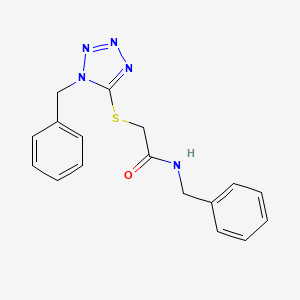 molecular formula C17H17N5OS B5428536 N-benzyl-2-[(1-benzyl-1H-tetrazol-5-yl)thio]acetamide 