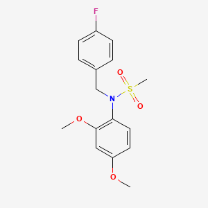 N-(2,4-dimethoxyphenyl)-N-(4-fluorobenzyl)methanesulfonamide