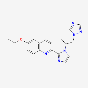 6-ethoxy-2-{1-[1-methyl-2-(1H-1,2,4-triazol-1-yl)ethyl]-1H-imidazol-2-yl}quinoline