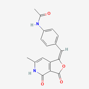 N-{4-[(6-methyl-3,4-dioxo-4,5-dihydrofuro[3,4-c]pyridin-1(3H)-ylidene)methyl]phenyl}acetamide