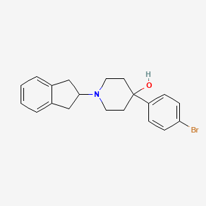 4-(4-bromophenyl)-1-(2,3-dihydro-1H-inden-2-yl)-4-piperidinol