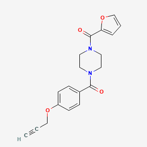 1-(2-furoyl)-4-[4-(2-propyn-1-yloxy)benzoyl]piperazine