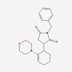 1-benzyl-3-[2-(4-morpholinyl)-2-cyclohexen-1-yl]-2,5-pyrrolidinedione