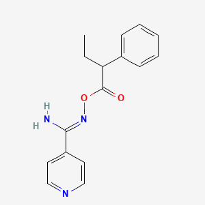 N'-[(2-phenylbutanoyl)oxy]-4-pyridinecarboximidamide