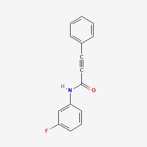 N-(3-fluorophenyl)-3-phenyl-2-propynamide