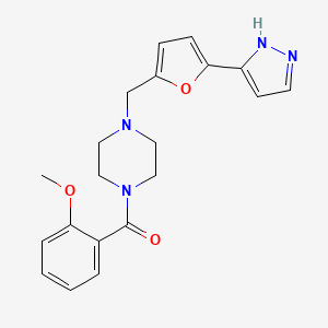 1-(2-methoxybenzoyl)-4-{[5-(1H-pyrazol-3-yl)-2-furyl]methyl}piperazine